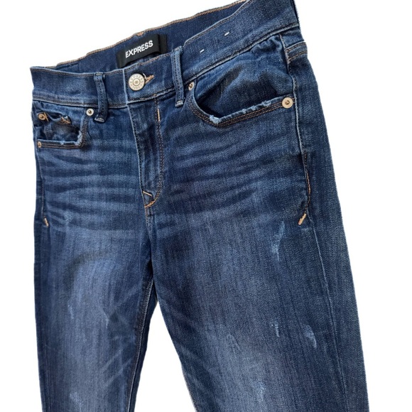 Express medium wash mid rise jegging ❤️ - Picture 4 of 10